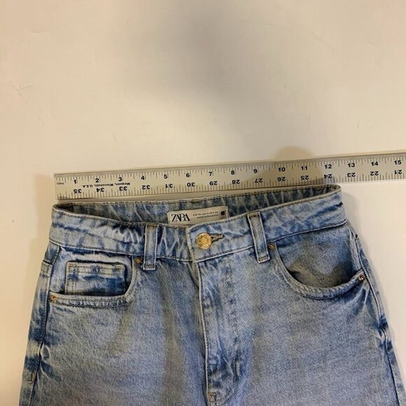 Zara Women's High Waist‎ Cotton Mom Classic 5 Pocket Jeans Size 2 - Picture 12 of 15